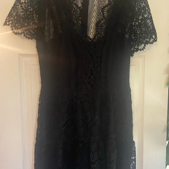 Kobi Halperin | Dresses | Kobi Halperin Black Lace Dress Size M | Poshmark